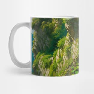 Vines along a sea cliff Mug